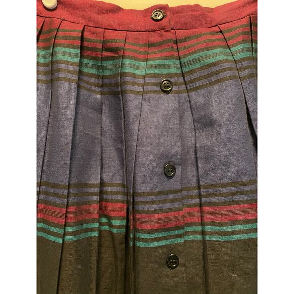 Perry Ellis Portfolio Vintage Stripe Skirt Jacket Suit Set - Picture 10 of 16